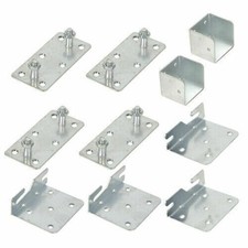 Heavy Duty Bed Brackets Fittings Connectors Centre Support Cubes Hook Hinge UK