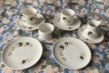 Vintage Royal Doulton Westwood Tea Set, 1966, Fine English China, 9 pcs