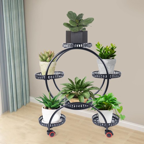 4tier potted metal - metal, plant