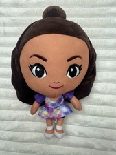 Barbie Chibi Mattel Plush Doll Brown Hair Tie Dye Dress approx. 12” USed Please