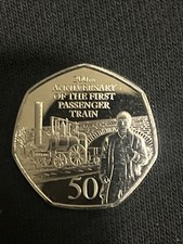 2025 Gibraltar Train 50p Coin