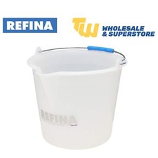 Refina X Ray Gauging Builders Bucket 15L Heavy Duty Food Grade Plastic Spout