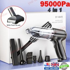 Powerful 4IN1 Wireless Car Vacuum Cleaner Strong Suction Handheld Vacuum Home UK