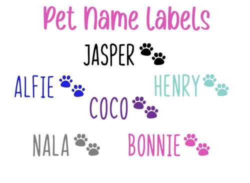 Personalised dog cat pet name - personalised,