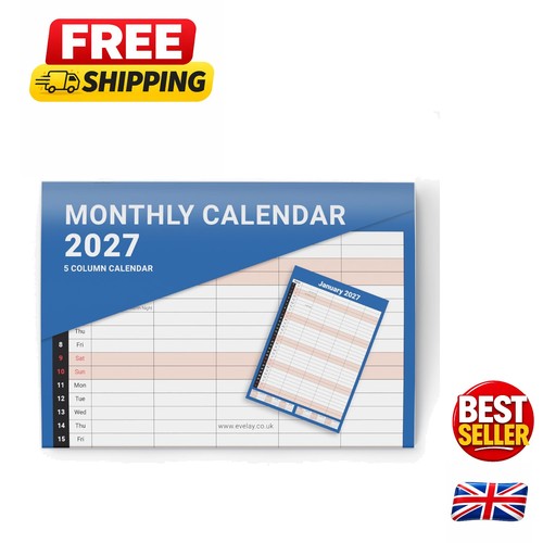 Stylish 2027 family planner - 2027, a3