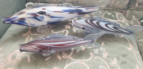 Vintage glass fish - vintage, ornaments