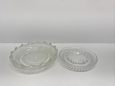 2 VTG Glass Ashtrays 