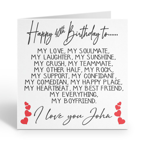 Birthday card boyfriend for - birthday,