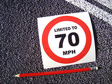 x1  70 MPH Limited Stickers