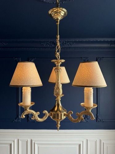 Vintage french polished brass - french,