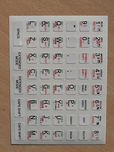 Stickers 48k sinclair zx - 48k,