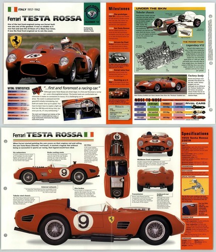 Ferrari testa rossa 1957 62 - rossa,