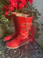 ❤️FLY LONDON RED LEATHER BOOTS SIZE 6.5 UK 40 EXCELLENT CONDITION ❤️