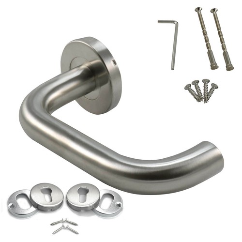 Satin stainless steel door - steel,