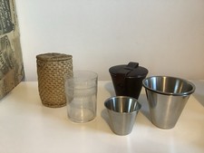 VINTAGE LEATHER STIRRUP CUPS