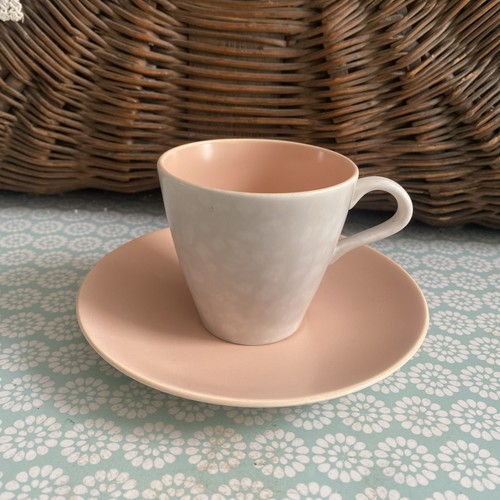 Single cup saucer in peach - saucer,