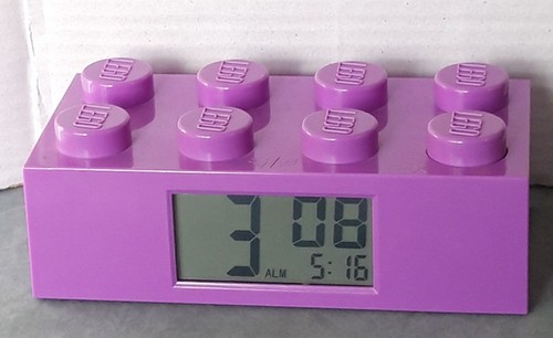 Clock lego friends - clock, purple