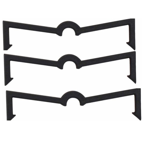 100x black plastic peg hooks - black,