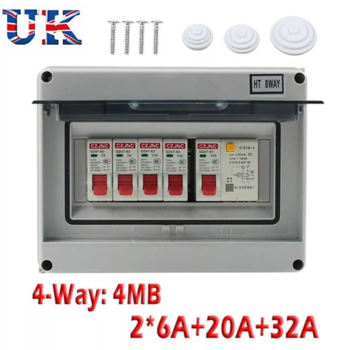 Way consumer unit fuse box - 4,