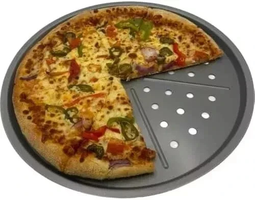 Non stick pizza baking tray - non-stick,