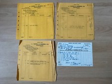 Vintage Gaskell Chambers bar fitters invoice lot - Lydney police Gloucester pubs