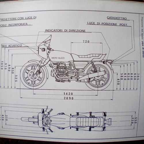 Moto guzzi v50 - guzzi, 1980