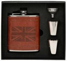 Hip Flask Gift Set Union Jack