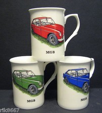 1 Mug MG MGB Hard Top Car Fine Bone China Mug  Cup Beaker