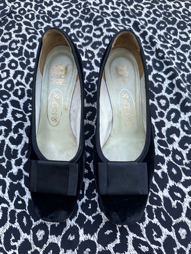 Vintage black velvet - 60's,