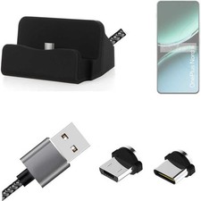 Charging Station for OnePlus Nord 4 + USB-Typ C u. Micro-USB-Adapter