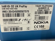 Brand new, genuine NOKIA 6610i