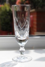 Royal Brierley Crystal "Braemar" Pattern Champagne Flutes Signed 1st Quality