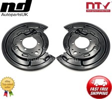 2x Rear L+R Brake Disc Dust