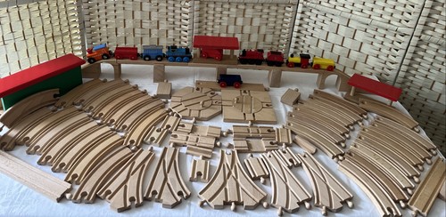 Wooden train set - train,