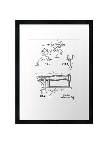 Fencing swords vintage patent - swords,