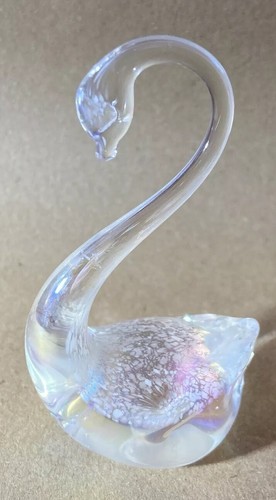 Heron glass iridescent swan - heron,