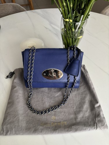 Mulberry blue small leather - small,