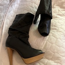 Opened Toed Buffalo Boots Size 4