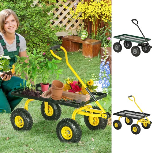 Garden trolley cart with - cart, 10"