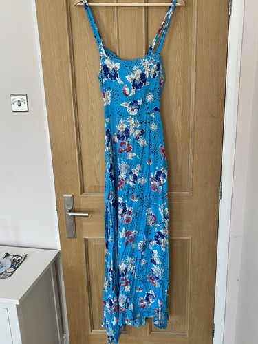 Zara blue floral maxi dress - zara,