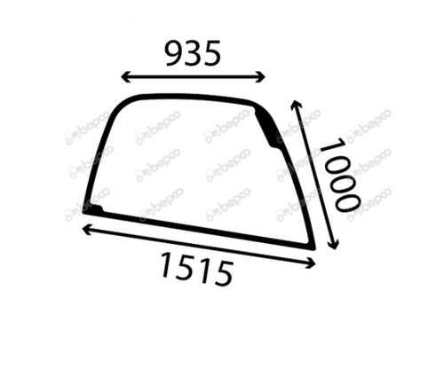 For jcb teletruk side window - for,