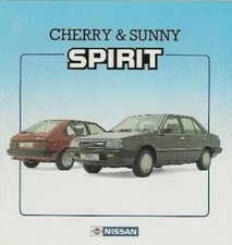 Nissan Cherry & Sunny Spirit Limited Editions 1986 UK Market Sales Brochure