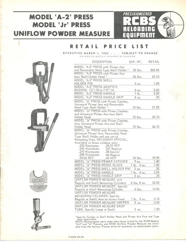 1963 rcbs reloading - 1963,