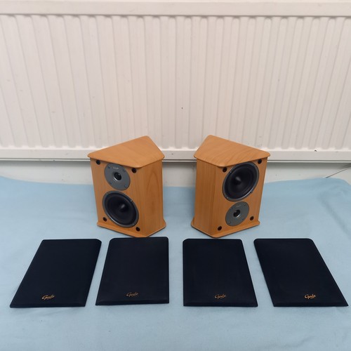 100w beech polar speakers - beech, bi-polar