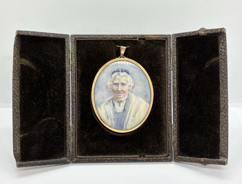 Antique miniature portrait - portrait, of
