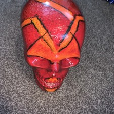 Anita Harris Hand Painted Model Of A Skull - Gold Signed