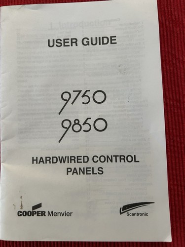 Scantronic user guide 9750 - scantronic, and