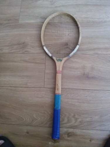Vintage wooden tennis racket - vintage,