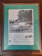 Austin Healey sprite mk 1. Frog eye Sprite original advert . Austin Healey.