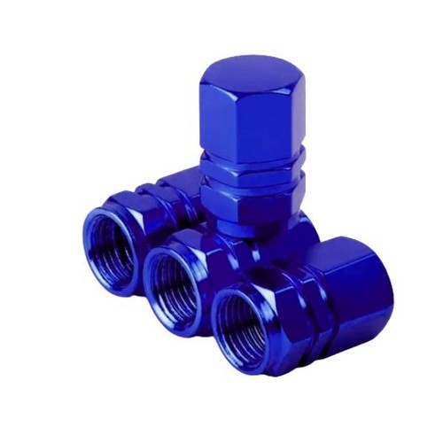 Valve dust caps blue - valve,